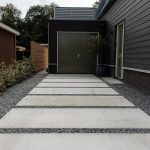 Esthetische betonplaten van boon beton in Zuidoostbeemster