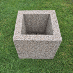 vierkante grint bloembak vierkant