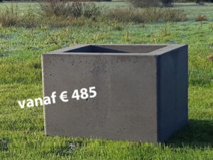 Bloembak 100x100x60 cm antraciet
