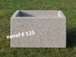 Bloembak 100x100x60 cm gewassen grind