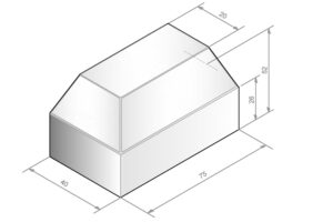 Geleideblok van Boon Beton tekening