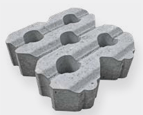 Grasbetontegel 40x40x12 cm