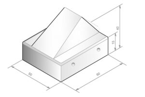 Schampblok van Boon Beton tekening