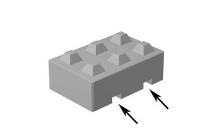 Stapelblok 120x80x40 genokte lepelgaten van Boon Beton