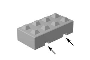 Stapelblok 160x80x40 genokt lepelgaten van Boon Beton